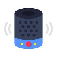 Premium design icon of smart speaker vector