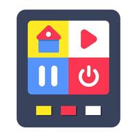 Creative design icon of home control device vector