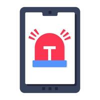 Premium design icon of mobile hooter vector