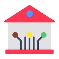 Modern design icon of home automation vector