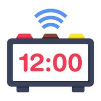 An icon design of smart clock vector