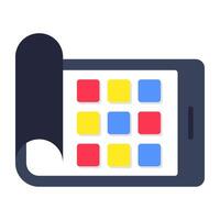 A trendy design icon of mobile layout vector