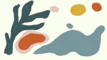 Hand Drawn Minimalist Abstract Background video