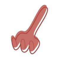 Baby rake for sandbox color. Clip art for your projects. vector