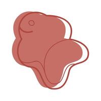 Sandbox mold in the shape of a fish color. Clip art for your projects. vector