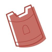 Sandbox mold in the shape of a castle color. Clip art for your projects. vector