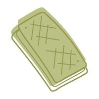 Ice cream with waffles color. Clip art for your projects. vector