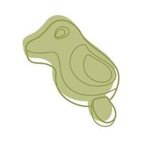 Ice cream in the shape of a bird color. Clip art for your projects. vector