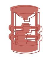 Sandbox mill color. Clip art for your projects. vector
