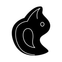 Sandbox mold in the shape of a duck in black and white colors. Clip art for your projects. vector