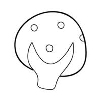 Bush in black outline. Clip art for your projects. vector