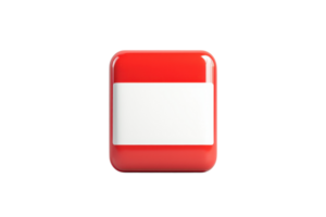 A square button featuring the national flag of Austria with red, white, and red horizontal stripes. png