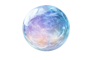 A luminous orb with swirling pastel colors, exhibiting a smooth surface and ethereal quality. png