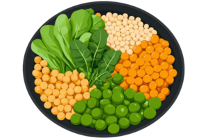 A vibrant assortment of colorful vegetables arranged in a circular pattern on a platter. png