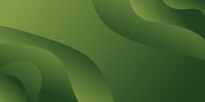 Fluid Motion in a Dark Green Gradient Abstract Design vector