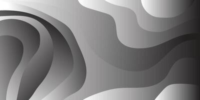 Fluid Dynamics in a Black and White Gradient Abstract Design vector