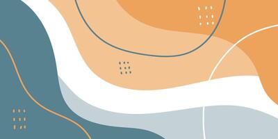 orange Dynamic Liquid Abstract Background vector