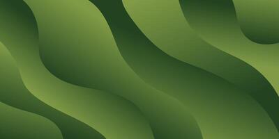 Dark Green Gradient with Dynamic Liquid Abstract Patterns vector