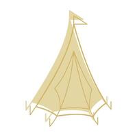 A tent with flag color. Clip art for your projects. vector