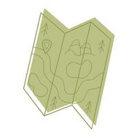 Doodle map color. Clip art for your projects. vector