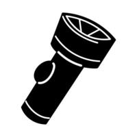 Flashlights in black and white colors. Clip art for your projects. vector