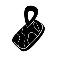 Phone with location icon in black and white colors. Clip art for your projects. vector