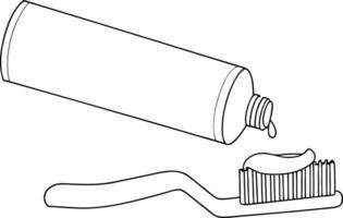 Toothpaste Tube on White Background Clean and Simple Icon Design. vector