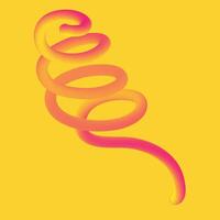 3d fluid spiral spring Shape, Abstract 3d curve line to make your designs stand out vector