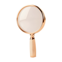 Analyzing insights with magnifying glass icon digital art png