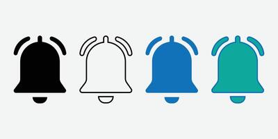 Bell Icon . Notification icon for your web site design. Bell Button Icon. Notification Symbol. Silhouette Of a Bell Icon. vector