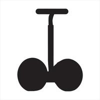 segway silhouette white background vector