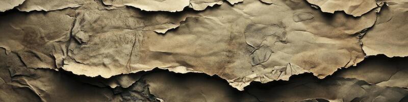 Vintage background with an old paper texture, in a brown color, detailed. photo