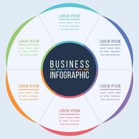 6 Options infographic design for business information vector