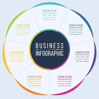 7 Options infographic design for business information vector