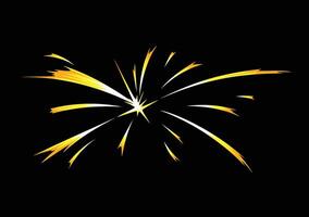 cartoon sparkle hit impact effect vector
