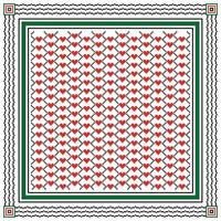 abstract heart geometric hijab scarf vector