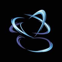 cartoon colored multi slash effect vector