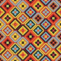 abstract ethnic dayak colorful pattern vector