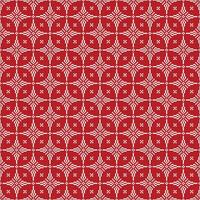 red geometric batik tenun pattern vector