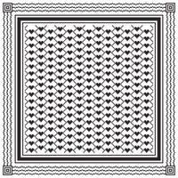 heart shape scarf keffiyeh style vector