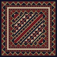geometric abstract ethnic scarf design vector