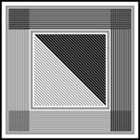 abstract monochrome stripes pattern scarf vector