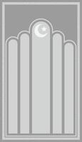 minimalist basic shape prayer mat vector