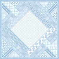contemporary abstract geometric scarf design vector