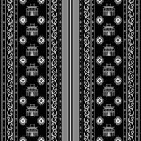 monochrome abstract ethnic batik pattern vector