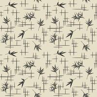 abstract modern style bamboo pattern vector