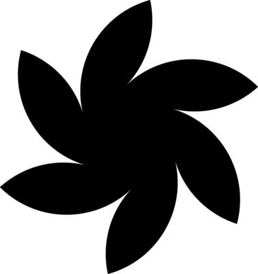 Simple flat decorative celtic flower