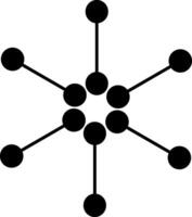 Simple flat element to decorative vector