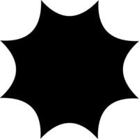 Decorative shape with fine tips vector
