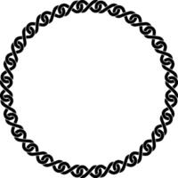 circular infinity link frame with copy space for text or design vector